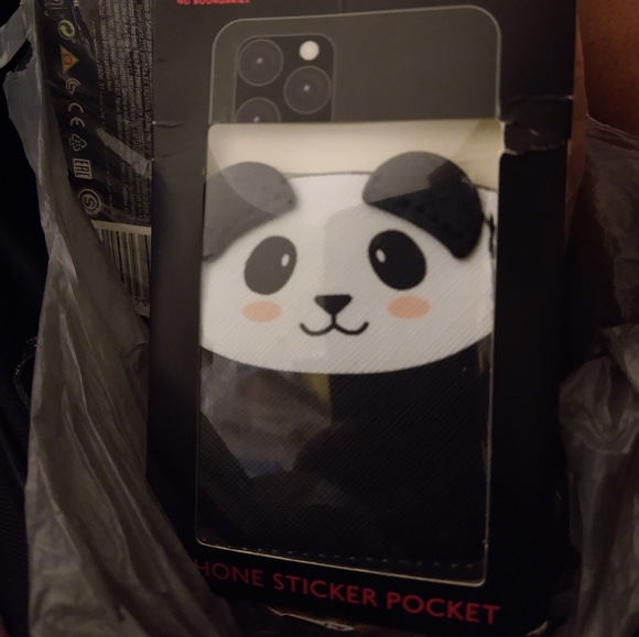 No Boundaries | Accessories | Sticker Pocket Wallets For Phones Panda ...